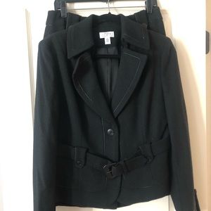 Ann Taylor Loft Black Suit Size 10